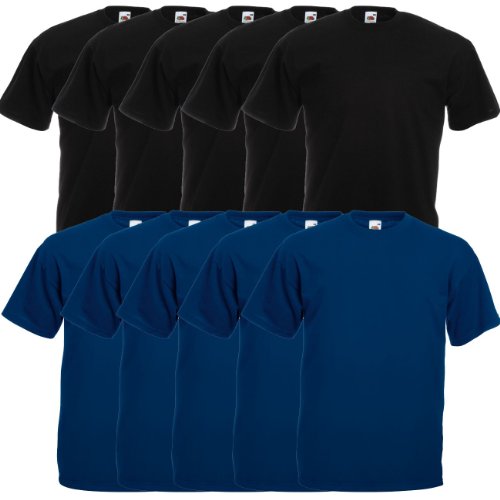 Fruit of the Loom Original Valueweight T rund hals T-shirt F140 10-pack