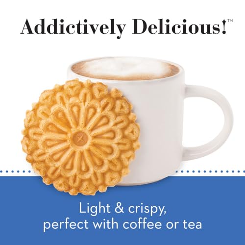 Reko Pizzelle Authentic Italian Style Waffle Cookie, Vanilla, 7 Ounce (Pack of 12) - Thumbnail 2