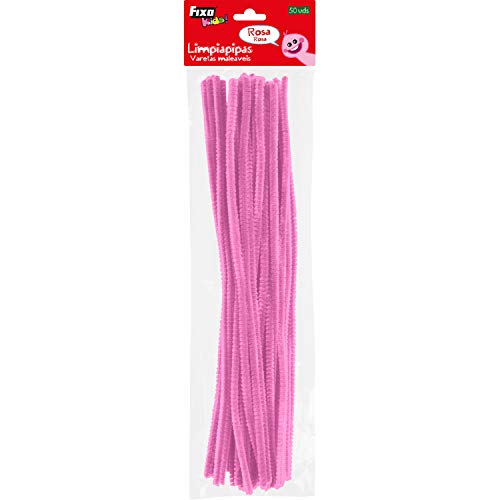 Fixo Kids Lot de 50 bâtonnets 30 cm / 6 mm Rose Cover