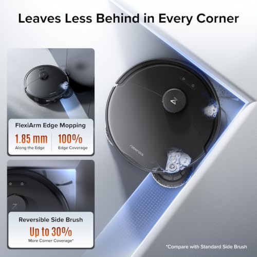 Image of roborock 2026 New Qrevo 2 Pro Robot Vacuum and Mop, 20,000Pa Suction, FlexiArm Edge Mopping, Zero-Tangle, High-Temperature Mop Self-Cleaning, Smart Obstacle Avoidance, Auto Mop Removal, Black