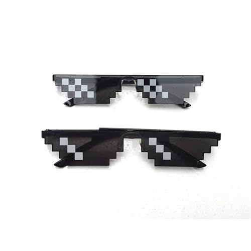 Alupre Thug Life Brille 8 Bit Pixel Deal mit Sonnenbrille für Unisex Cover