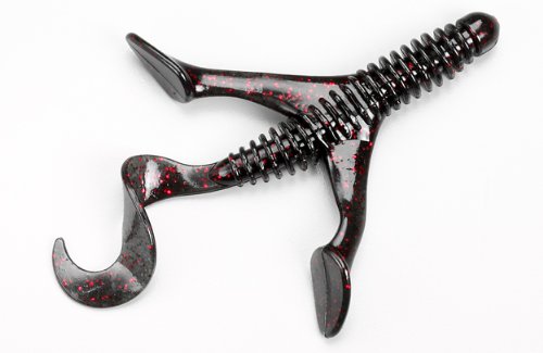 Lake Fork Trophy Lures 3.75" Fork Creature Black Neon 9