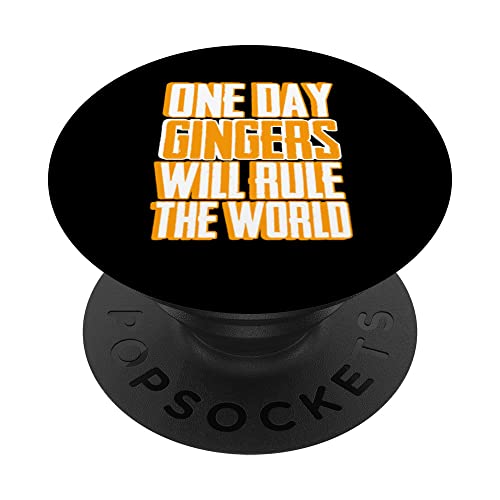Los jengibres gobernarán el mundo pelirroja naranja pelirroja PopSockets PopGrip Intercambiable