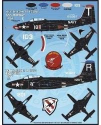 アメリカ海軍 F2H-2 カラフル・シーブルー・バンシー デカール