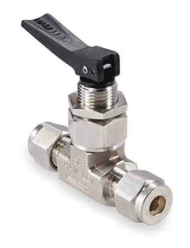 HAM-LET H-1200-SS-L-1/4 Toggle Valve 1/4LET-LOK Stainless Steal