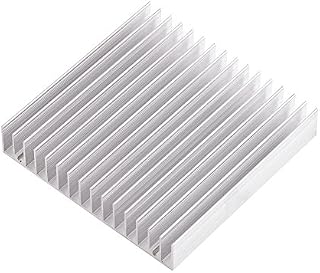 Radiator aluminiowy radiator z żebrami do półprzewodnikowego tranzystora mocy pasywnej CPU z 16 żebrami chłodzącymi 100mm (dł.) X 100mm (szer.) X18mm (wys.)