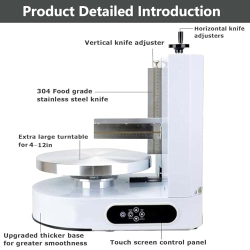 Máquina para glaseado de Pasteles, máquina para Untar Crema Redonda para Pasteles, para una decoración Suave, Ideal para Pasteles de cumpleaños y repostería Profesional.