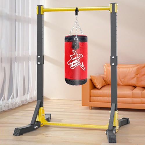 balurukt Power Tower Pull Up Bar Station | Multi-Function Adjustable Height Dip Station for Home Gym Workout, Strength Training Fitness Equipment, Pull Up Stand 400LBS with 11 Gears Adjustment Black