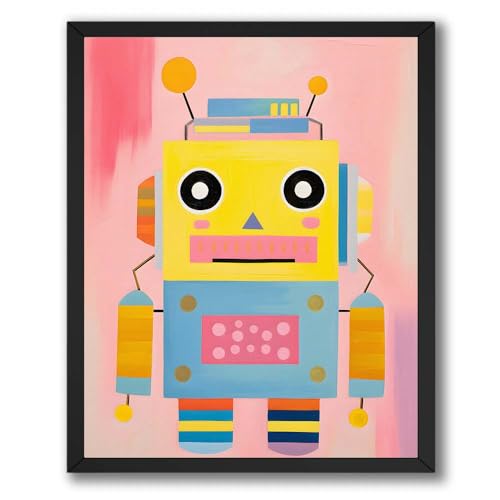 InkFlow Robots Poster - Abstract & Modern Art Wall Print