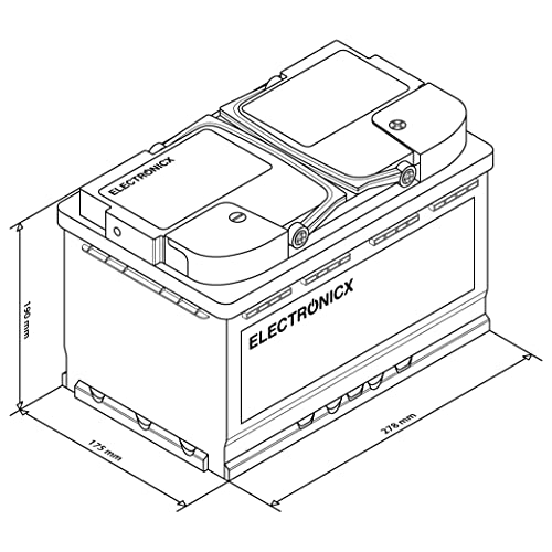 Electronicx Caravan Edition accu AGM 100 AH 12 V camper boot voeding zonne-batterij 100 Ah - Afbeelding 3