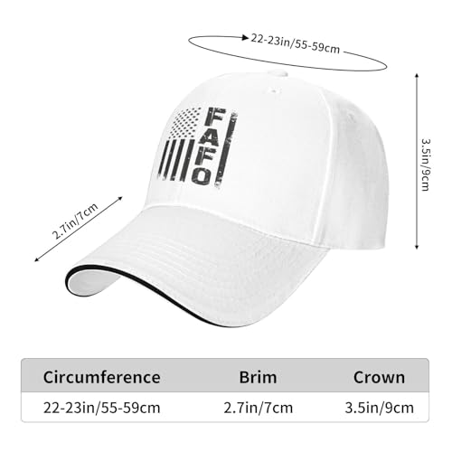 Fafo Hat F Around Find Out Baseball Cap miniatura 2