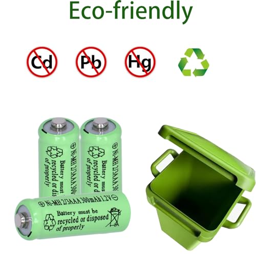 8 Pilas Recargables Ni-MH 2/3AAA 1.2v 300 mAh Botón Superior miniatura 4