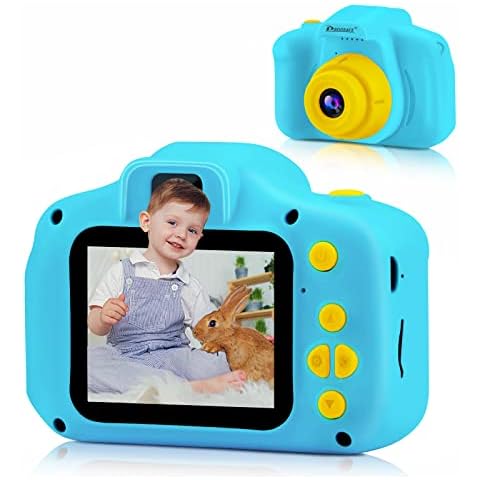 PROGRACE Kids Camera Boys Toy - Camera for Kids Boys Birthday Gifts 3 4 5 6 7 8 9 Year Old Children Toy Toddler Video Digital Camcorder IPS 2 Inch(No sd Card) Cover