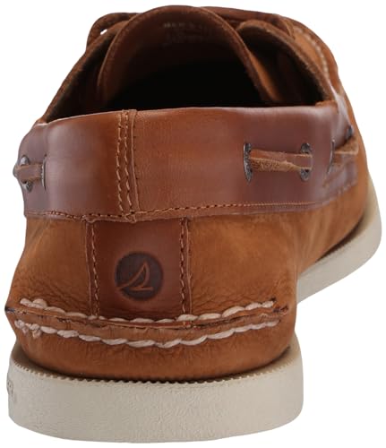 Sperry Men's Authentic Original 2-Eye Boat Shoe, TAN Nubuck, 6.53