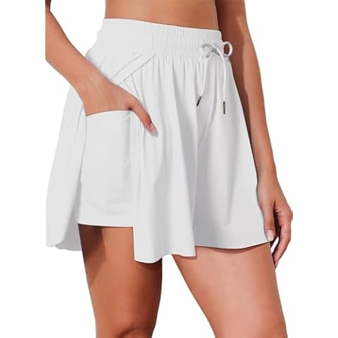 BLENCOT High Waisted Swim Shorts with Pockets Cover