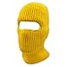 Double Layered Knitted One Hole Ski Mask - Assorted Colors Tactical Paintball Running (Honey Yellow)