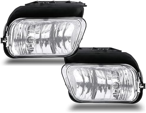Nakuuly Fog Lights Compatible With 2003-2006 Chevy Silverado 1500 2500 3500 1500HD 2500HD 2007 Classic 02-06 Avalanche Driver and Passenger Side Fog Bumper Lamp Assembly with Bulbs Clear Lens