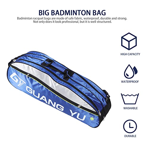 Warmhm Borsa per racchette da badminton, borsa per...