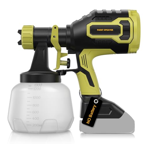Cordless Paint Sprayer Compatible with Dewalt 20V Battery(Battery Not Included),1000ml/min
