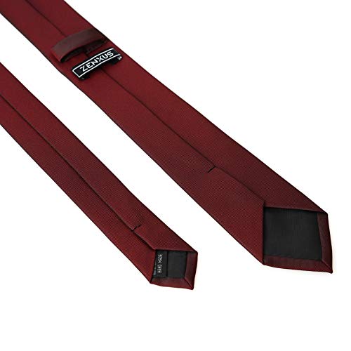 Image of Skinny Solid Ties for Men, 2.5 inch Slim Plain Neckties 4-Pack