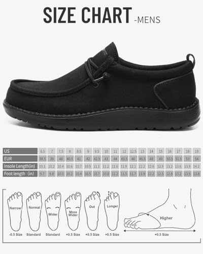 Image of 1TAZERO Men Slip On Shoes Loafer with Arch Support Insoles,Men Casual Shoes for Plantar Fasciitis