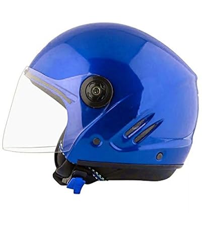 PLAYERS Track with Strap ISI Marked Open-Face Men & Women Scooty & Bike Riding Unbreakable Motorbike Helmet