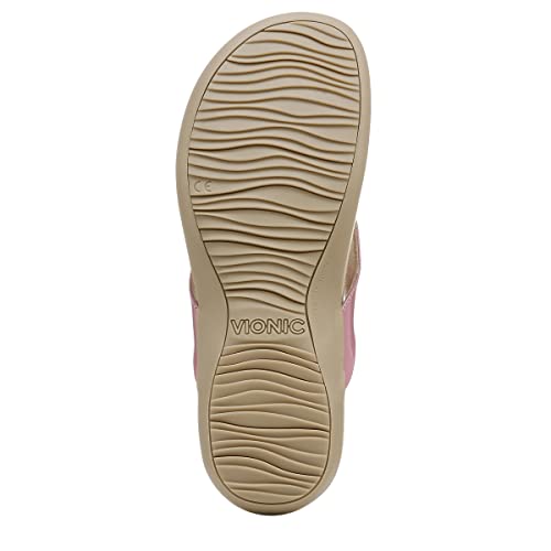 Image of Vionic Women's Rest Bella Toe Post Sandal- Supportive Ladies Orthotic Sandals that include Three Zone Comfort with Arch Support- Flip Flop for Ladies, Medium and Wide Width Size 5-12