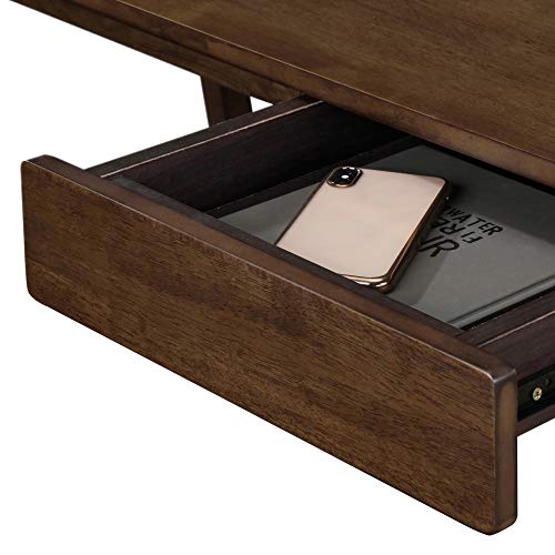 Finch Darren Home Office Drawer Mid Century Accent Desk, 43 Inch Wide Simple Modern Study Table, Walnut Brown #TOP5