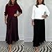 TOTDYIKH Women's Solid Color Long Sleeve Jumper & Pleated Bottom Dress Fashion Pleated Dress (Dark Blue,Medium)