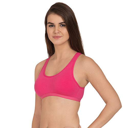 Image of Tweens - Lightly Padded Sports Bra - Racer Back - Wirefree - Full Coverage - Seamless Bra