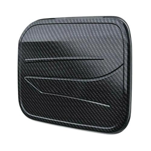 beler Carbon Fiber Style Fuel Gas Tank Cap Door Cover Trim Decor Sticker Fit for Toyota Corolla 2019-2021