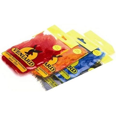 Short Cock Neck Hackles Fly Tying Feathers. 36 Colours, Great Value, (Dark Olive) Cover