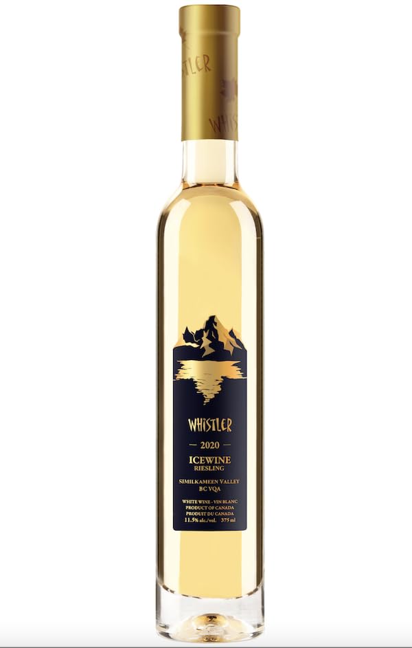 Whistler 2020 Riesling Vino de hielo, 37.5 cl, Canadienses Icewine, Similkameen Valley, BC VQA Canadá