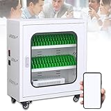 HEAXIY Cell Phone Charging Stations, 12/20/30/40/50/60-Slots Mobile Phone Charging Cabinet, USB Charging Locker Box for Company Conference Room,40Slots