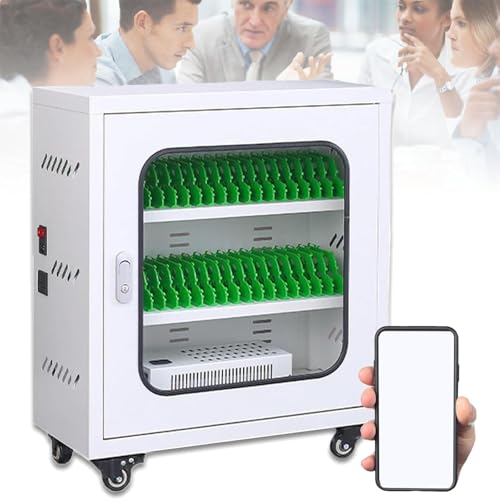 HEAXIY Cell Phone Charging Stations, 12/20/30/40/50/60-Slots Mobile Phone Charging Cabinet, USB Charging Locker Box for Company Conference Room,40Slots