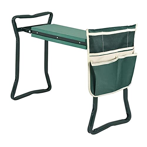 TJHSM Multifunctional Garden Kneeler & Seat - Heavy Duty Folding Kneeling Bench with Handles