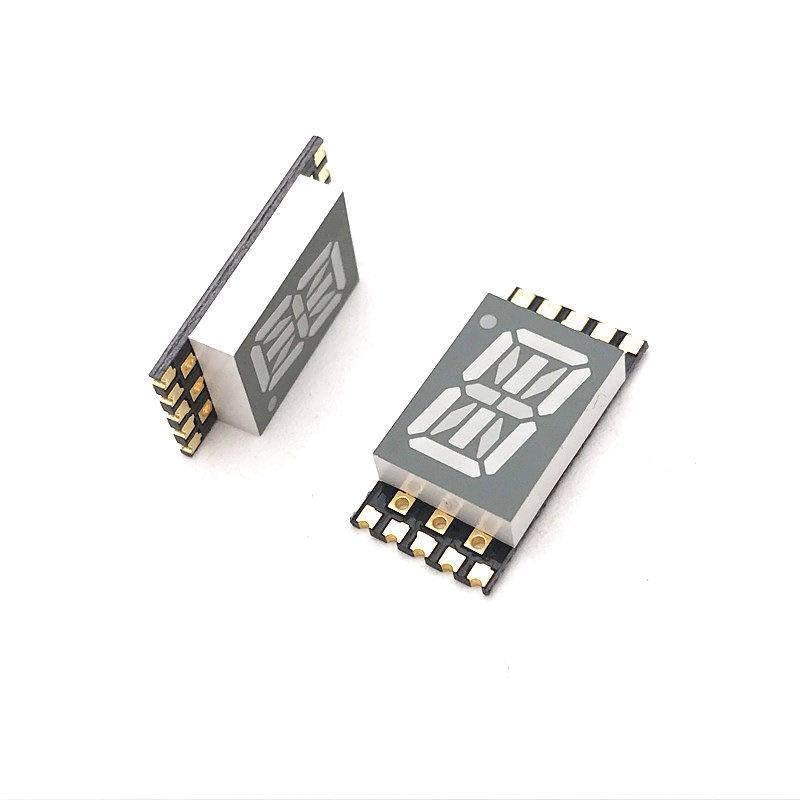 10PCS SMD Digital Tube 0.4 inches red 16 Segment SMD LED Display Nixie Tube 1 Bit Plastic Metal Common Cathode