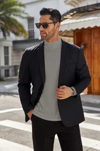 Ekouaer Men's Mock Turtleneck Long Sleeve Turtle Neck Tops Thermal Shirts - image 4