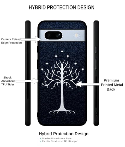 Image of Magic Tree Pattern Design Premium 2D Printed Metal Back Case Cover for Google Pixel 7A 5G