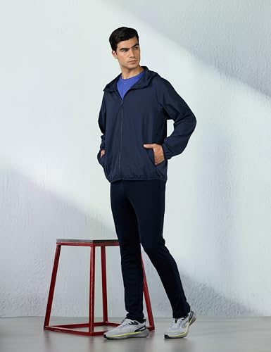 Image of Jockey MV24 Men's Lightweight Microfiber Slim Fit Active Wear Trackpants with Zipper Pockets