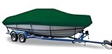 Taylor Made Products Trailerite Semi-Custom Boat Cover for V-Hull Cuddy Cabin Boats with Outboard Motor - Includes Motor Hood, Hunter Green (24'5