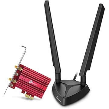 TP-Link Wifi 6E Ax5400 Pcie Wifi Card, Adaptador Sem Fio Tri Band Com Bluetooth 5.2, Wpa3, Mu-Mimo, Ofdma, Dissipador De Calor, Suporte De Baixo Perfil, Suporta Windows 10, 11