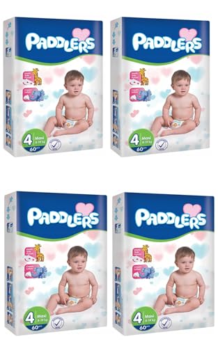 PADDLERS Maxi Windeln - Kinderwindeln - Hochsaugfähige Windeln mit...