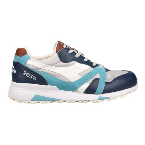 Diadora Mens N9000 2030 Italia Lace Up Sneakers Shoes Casual - Blue, Grey
