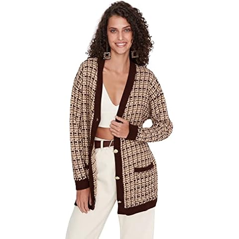 Cardigan Oversize Trendyol Marron Cover