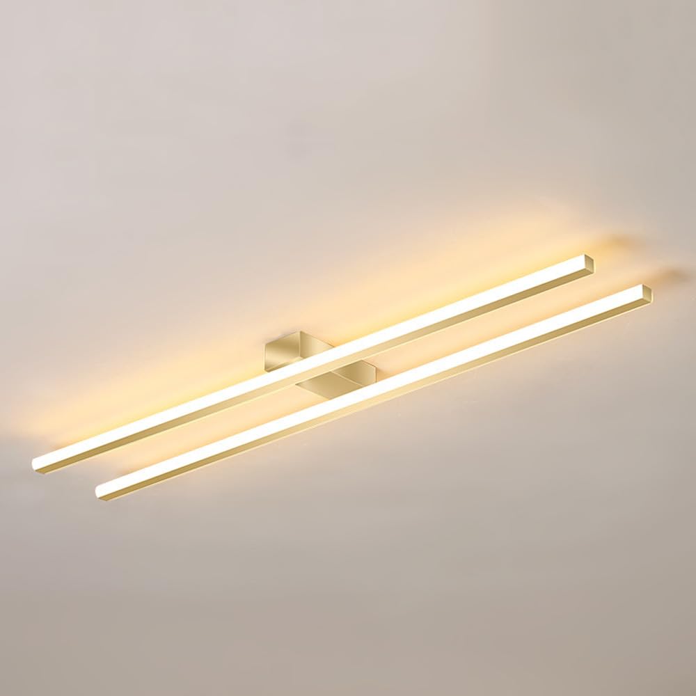FAZRPIP 48cm/58cm/78cm LED Ceiling Light Modern Acrylic Linear LED Ceiling Lamp 30W/38W/50W Long Strip Close-to-Ceiling Lights For Living Room Bedroom Hallway Kitchen