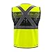 OPLERAI Safety Vest Reflective Construction Vests with 7 Pockets and Zip High Visibility Vest for Men Hi Vis Mesh Work Vests Meet ANSI/ISEA 107-2020 Class 2(Yellow XL)