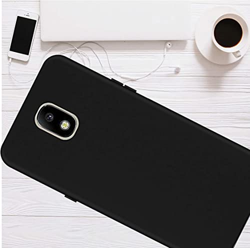 Image of Mobile Back Cover Case for Samsung Galaxy J7 Pro, J730GM /DS (Silicone Case|CameraProtection|Black SC1510)