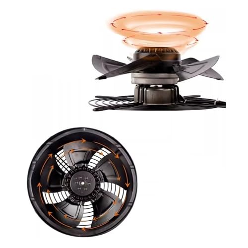 Extractor de ventilación con rotor externo potente de 10 pulgadas, ventilador de alta velocidad de pared de 100W para uso industrial y doméstico miniatura 3