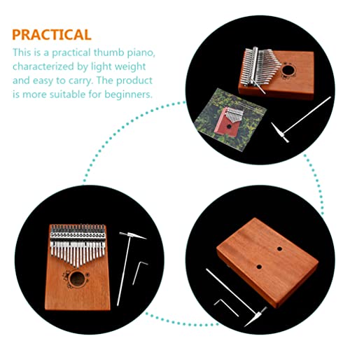 BIENKA Kalimba Thumb Piano 17 Touches Finger Piano Portable en Bois Mbira Finger Piano avec Marteau Instrument de… - Les Beatles, Paul McCartney, John Lennon, RIngo Starr, George Harrison BIENKA Kalimba Thumb Piano 17 Touches Finger Piano Portable en Bois Mbira Finger Piano avec Marteau Instrument de… – Image 7